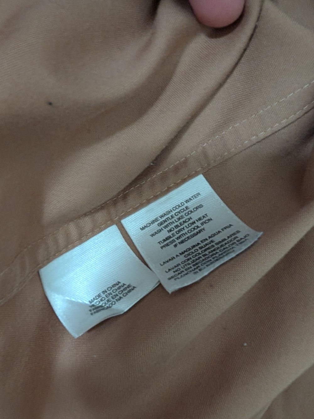 Jones New York Collection Vintage 90s Button-Front Women’s Blouse - Taupe - Picture 3 of 5